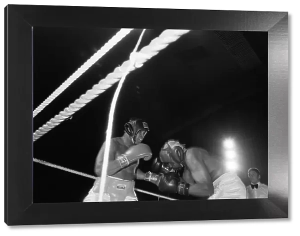 Muhammad Ali at boxing exhibition match in Birmingham. 7th June 1979