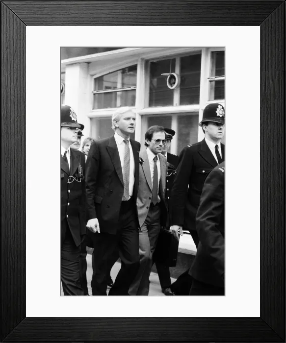 Framed Print : MP Harvey Proctor today admitted four charges of gross indecency with teenage rent boys Framed Print : MP Harvey Proctor today admitted four charges of gross indecency with teenage rent boys