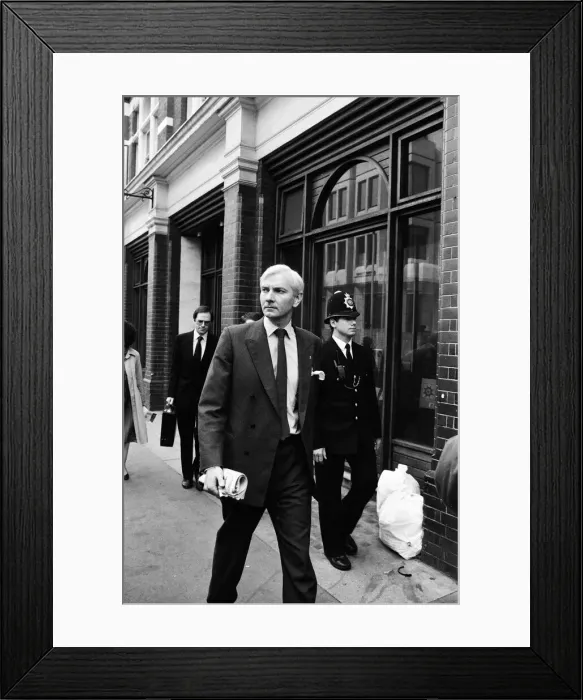 Framed Print : MP Harvey Proctor attending his court appearance at Bow Street Magistrates Court where he