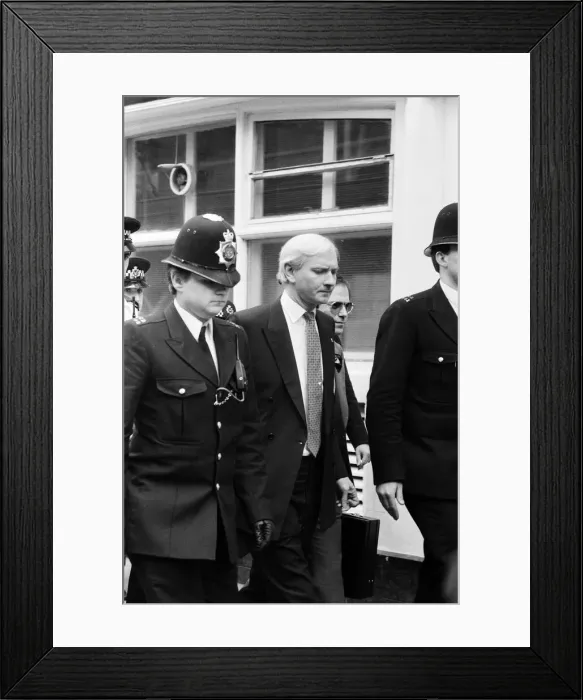 Framed Print : MP Harvey Proctor today admitted four charges of gross indecency with teenage rent boys