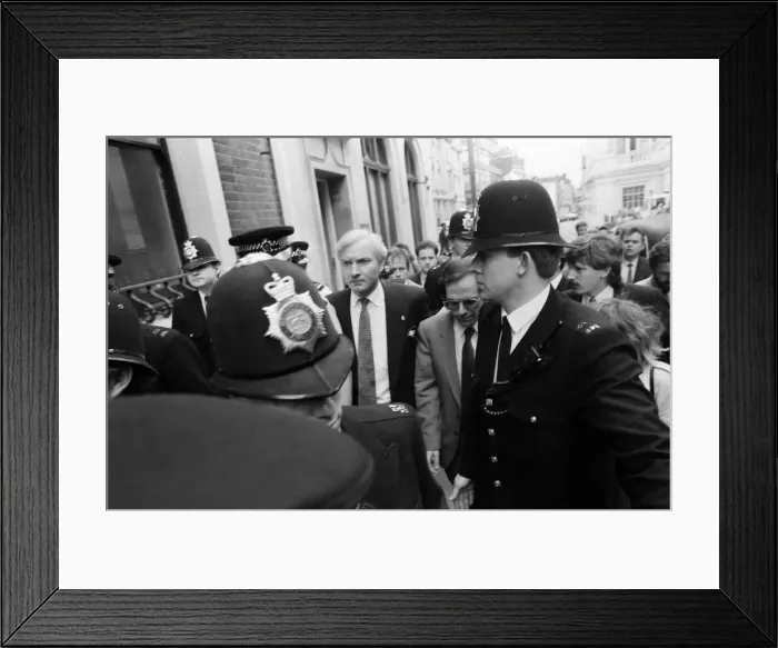 Framed Print : MP Harvey Proctor today admitted four charges of gross indecency with teenage rent boys Framed Print : MP Harvey Proctor today admitted four charges of gross indecency with teenage rent boys