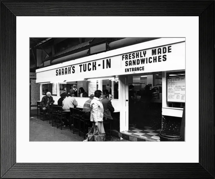 Framed Print : Sarahs Tuck-In, Newcastle. 29th April 1990 Framed Print : Sarahs Tuck-In, Newcastle. 29th April 1990