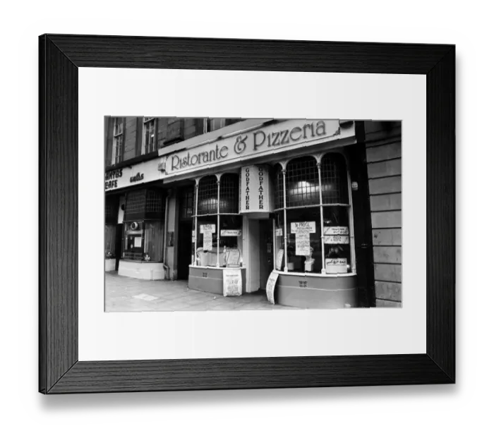 Framed Print : Godfather Restaurant, Newcastle. 24th October 1989 Framed Print : Godfather Restaurant, Newcastle. 24th October 1989