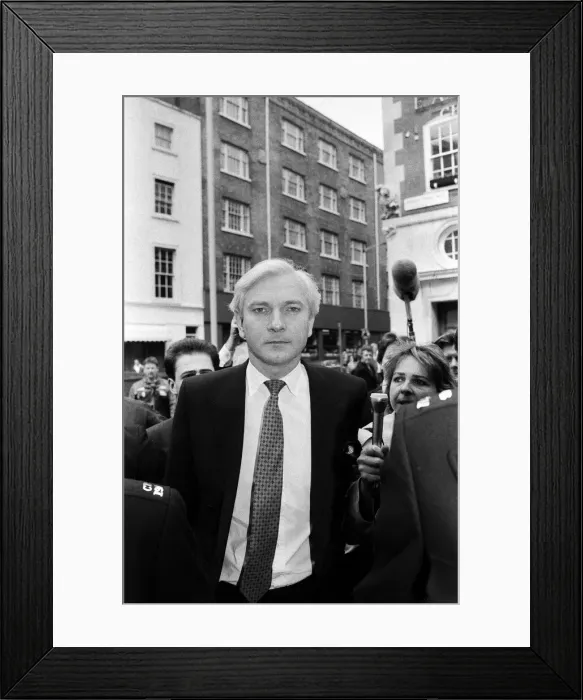 Framed Print : MP Harvey Proctor today admitted four charges of gross indecency with teenage rent boys Framed Print : MP Harvey Proctor today admitted four charges of gross indecency with teenage rent boys