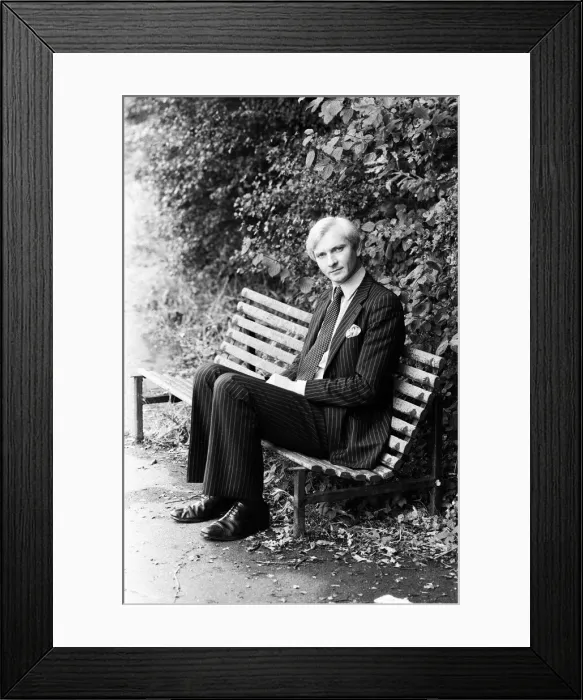 Framed Print : Harvey Proctor, 34 year old MP for Basildon, Essex, talking to reporters outside his home