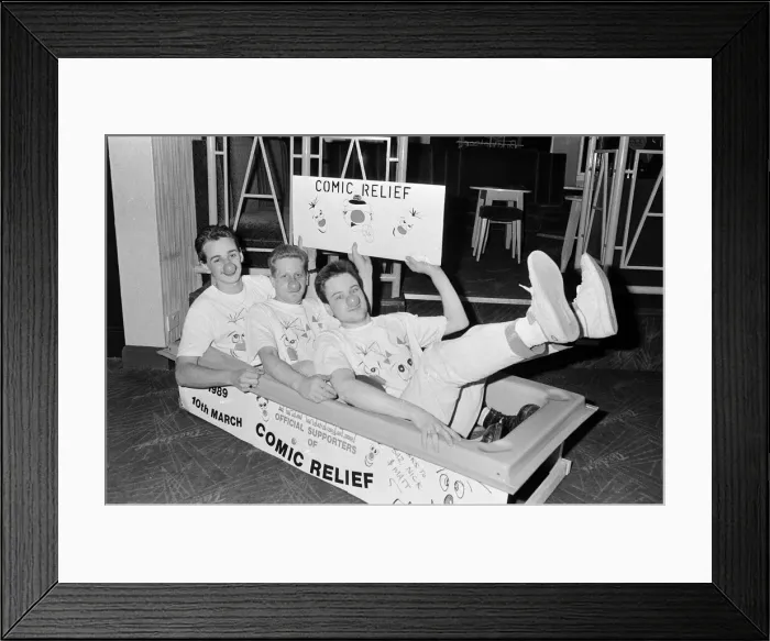Framed Print : Friday night is bath night for this red-nosed trio. The three - (from left) Nick Woodhead Framed Print : Friday night is bath night for this red-nosed trio. The three - (from left) Nick Woodhead
