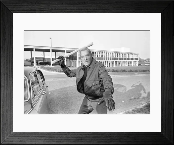 Framed Print : Richard Burton during location filming of The Villain Framed Print : Richard Burton during location filming of The Villain