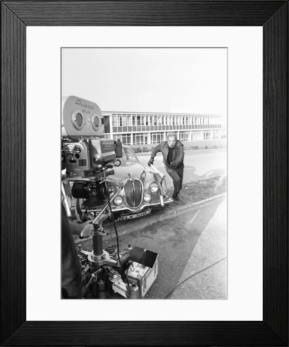 Framed Print : Richard Burton during location filming of The Villain Framed Print : Richard Burton during location filming of The Villain