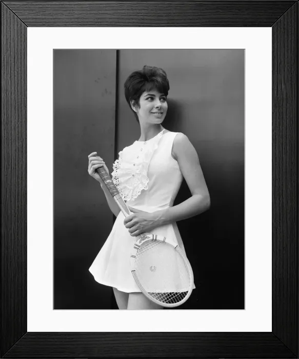Framed Print : Fashions for Wimbledon Photoshoot. Models displaying a selection of Fred Perry Framed Print : Fashions for Wimbledon Photoshoot. Models displaying a selection of Fred Perry