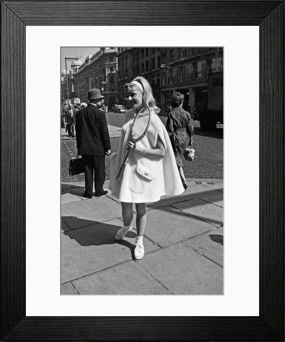 Framed Print : Women modelling Fred Perry garments in Londons West End. 12th June 1963 Framed Print : Women modelling Fred Perry garments in Londons West End. 12th June 1963