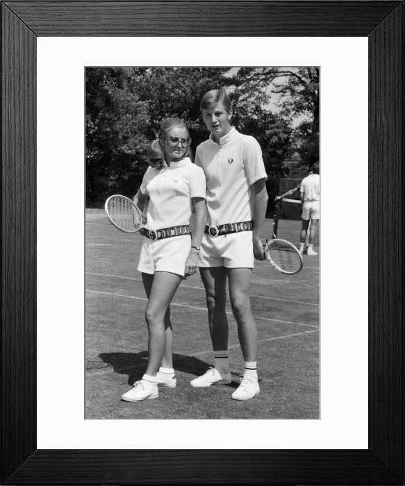 Framed Print : Pre Wimbledon at the Hurlingham Club. Unisex fashions by Fred Perry Framed Print : Pre Wimbledon at the Hurlingham Club. Unisex fashions by Fred Perry