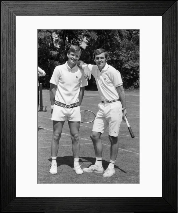 Framed Print : Pre Wimbledon at the Hurlingham Club. Unisex fashions by Fred Perry Framed Print : Pre Wimbledon at the Hurlingham Club. Unisex fashions by Fred Perry