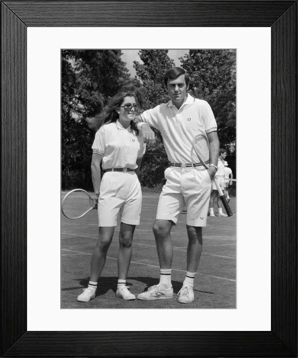 Framed Print : Pre Wimbledon at the Hurlingham Club. Unisex fashions by Fred Perry Framed Print : Pre Wimbledon at the Hurlingham Club. Unisex fashions by Fred Perry
