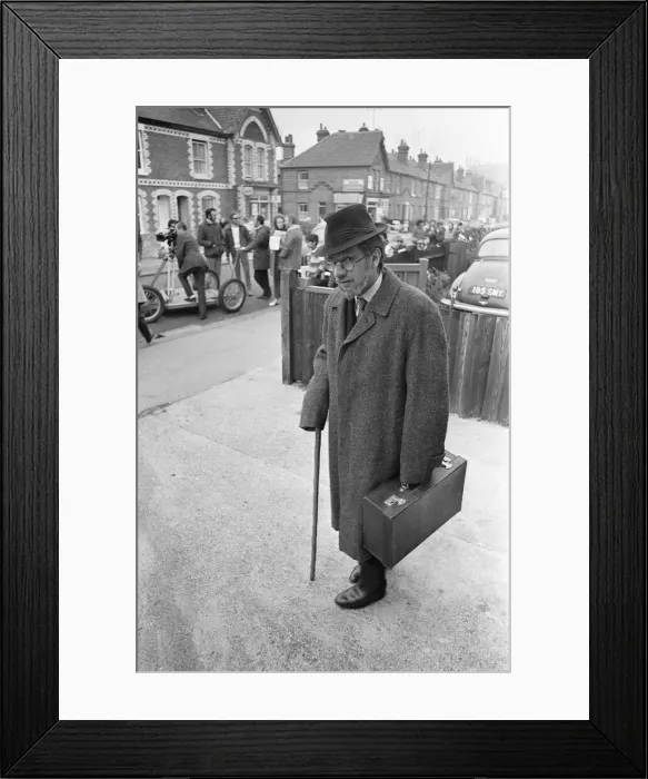 Framed Print : Dudley Moore as the character of Dr Clive Elwood, filming a BBC comedy feature called Framed Print : Dudley Moore as the character of Dr Clive Elwood, filming a BBC comedy feature called