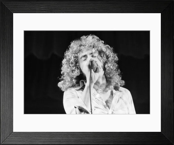 Framed Print : British rock group The Who performing on stage during a concert at the University of Framed Print : British rock group The Who performing on stage during a concert at the University of