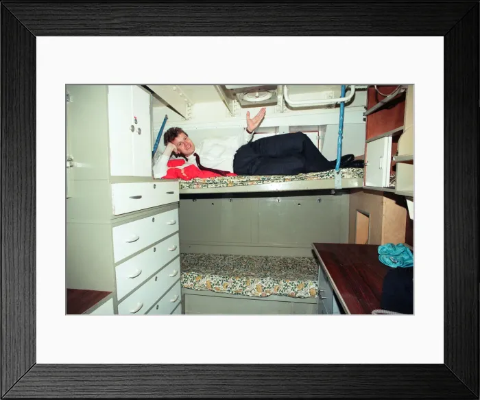 Framed Print : The Sea Cadets have a new base - the retired mine hunter HMS Kellington has docked