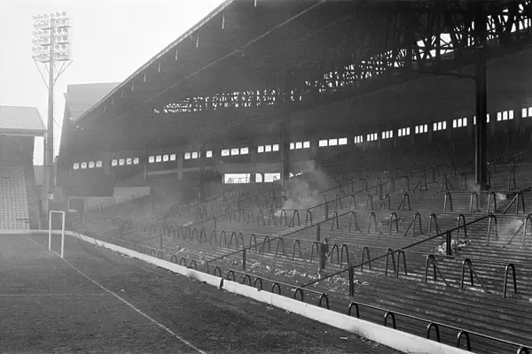 The Kop at Anfield football stadium, the home of Liverpool F. C. December 1966