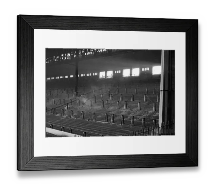 Framed Print : The Kop at Anfield football stadium, the home of Liverpool F. C. December 1966
