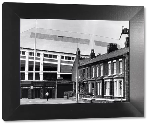 Exterior of Anfield football stadium, home to Liverpool Football Club. 19th May 1980