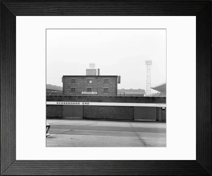 Framed Print : Exterior of Manchester United football stadium, Old Trafford. February 1968 Framed Print : Exterior of Manchester United football stadium, Old Trafford. February 1968