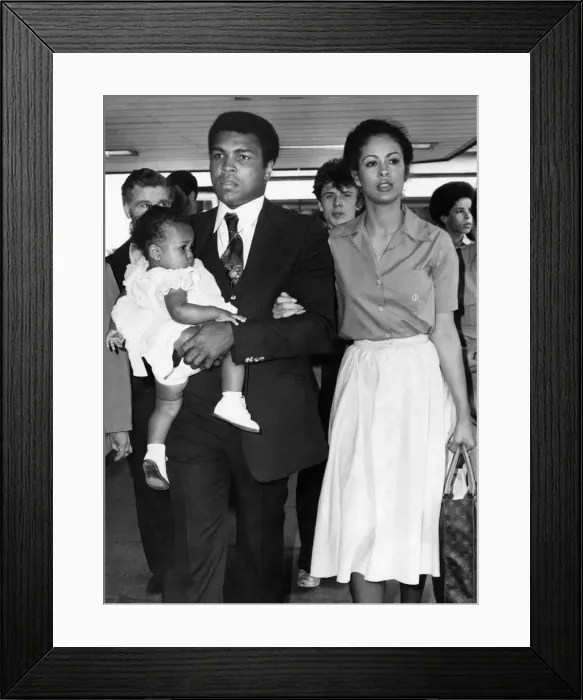 Framed Print : Boxing King Muhammad Ali arrives in Britain - and finds his famous shuffle too slow to Framed Print : Boxing King Muhammad Ali arrives in Britain - and finds his famous shuffle too slow to