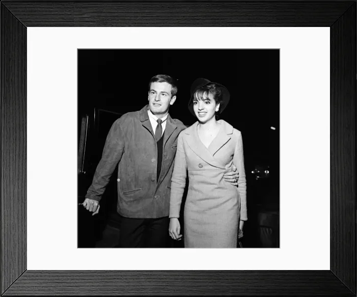 Framed Print : Liza Minnelli, aged 18, is engaged to Australian Peter Allen, 21 Framed Print : Liza Minnelli, aged 18, is engaged to Australian Peter Allen, 21
