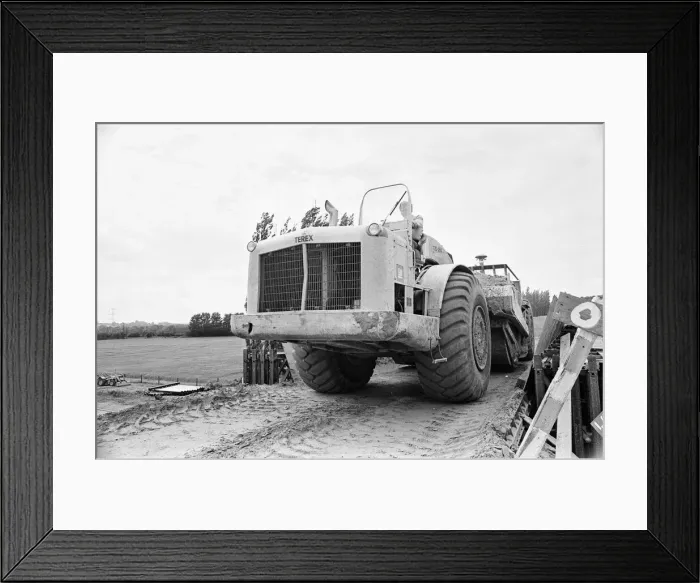 Framed Print : M4 Motorway Construction, June 1970. Reading Framed Print : M4 Motorway Construction, June 1970. Reading