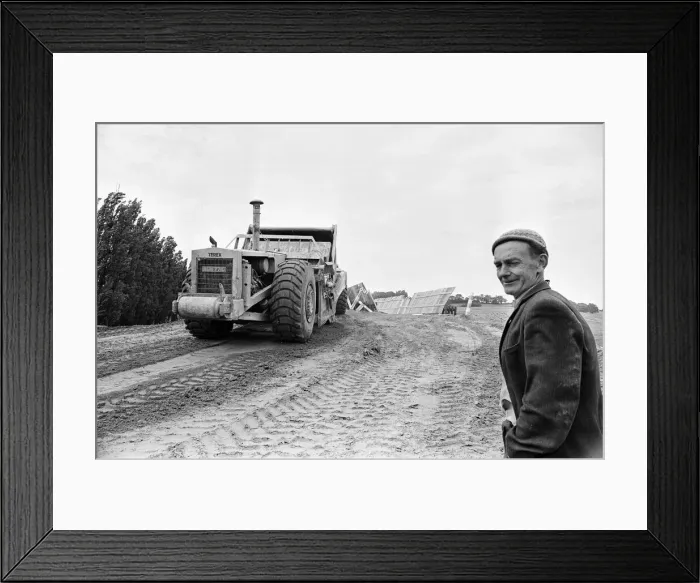 Framed Print : M4 Motorway Construction, June 1970. Reading Framed Print : M4 Motorway Construction, June 1970. Reading