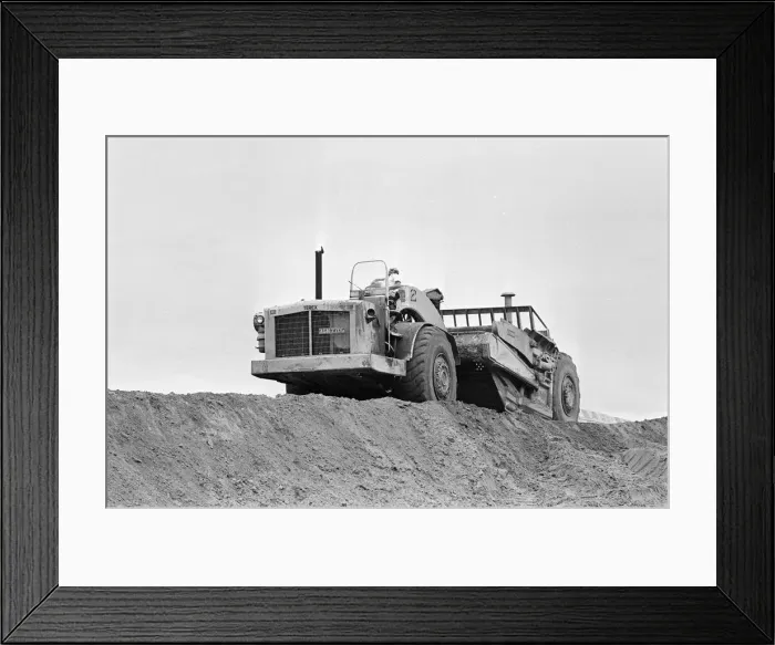 Framed Print : M4 Motorway Construction, June 1970. Reading