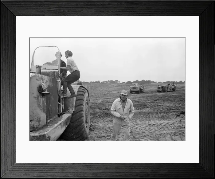 Framed Print : M4 Motorway Construction, June 1970. Near Theale, Reading. Junctions 11 to 12 Framed Print : M4 Motorway Construction, June 1970. Near Theale, Reading. Junctions 11 to 12