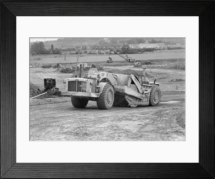 Framed Print : M4 Motorway Construction, June 1970. Reading Framed Print : M4 Motorway Construction, June 1970. Reading