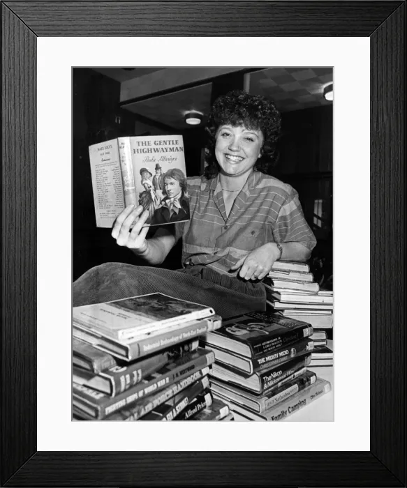 Framed Print : A true love romance gripped one stockton bookworm so much she just couldn Framed Print : A true love romance gripped one stockton bookworm so much she just couldn