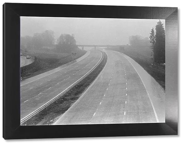 Opening of M4 Motorway 22nd December 1971. With the English section of the motorway