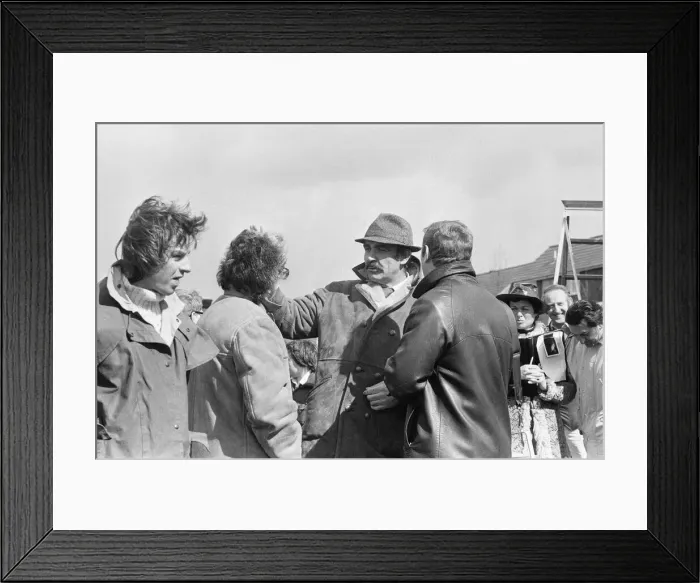 Framed Print : Sean Connery as Detective Sergeant Johnson between takes whilst filming the movie Framed Print : Sean Connery as Detective Sergeant Johnson between takes whilst filming the movie