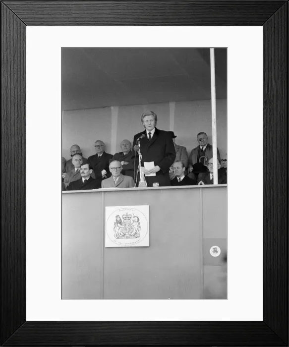 Framed Print : Official Opening of M4 Motorway by Conservative Junior Minister Michael Heseltine Framed Print : Official Opening of M4 Motorway by Conservative Junior Minister Michael Heseltine