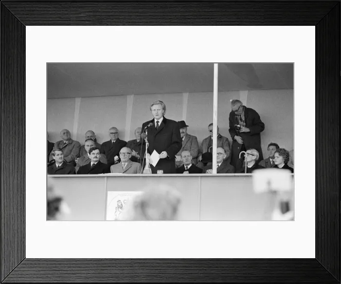 Framed Print : Official Opening of M4 Motorway by Conservative Junior Minister Michael Heseltine Framed Print : Official Opening of M4 Motorway by Conservative Junior Minister Michael Heseltine