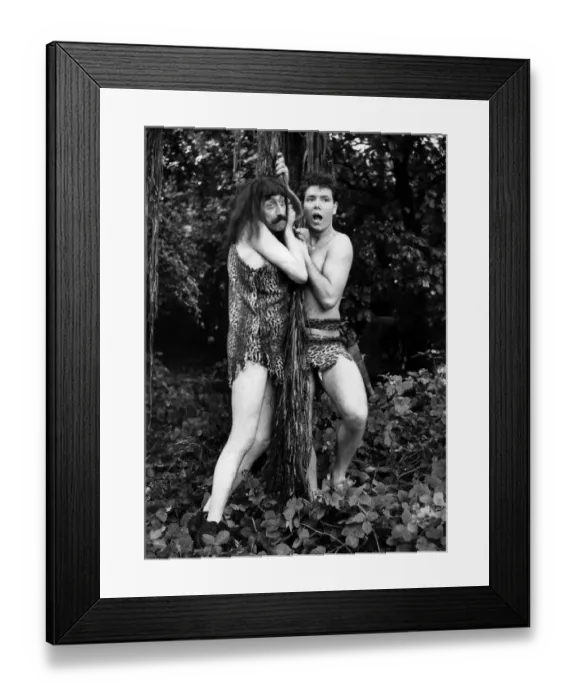 Framed Print : Jungle Boy (Cliff Richard) and Tarzan (Mario Fabrizi). 8th July 1960