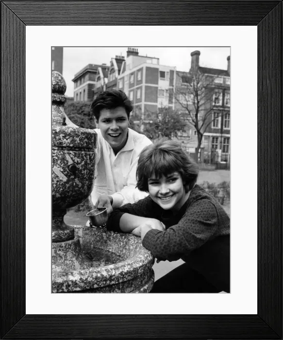 Framed Print : Leading Cliff a dance! Girl leading Cliff Richard in a light-hearted Framed Print : Leading Cliff a dance! Girl leading Cliff Richard in a light-hearted