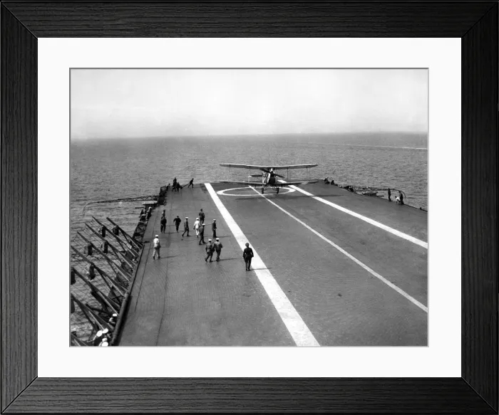 Framed Print : The Flight Deck of HMS Courageous June 1921 Framed Print : The Flight Deck of HMS Courageous June 1921