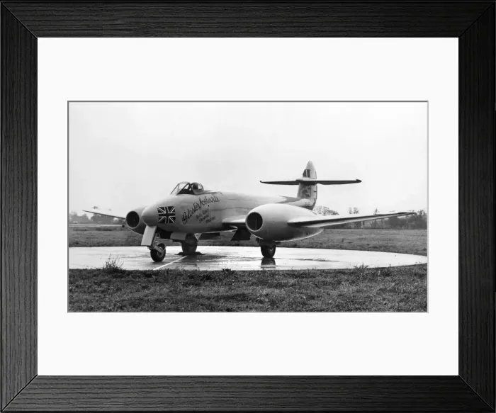 Framed Print : The Gloster Meteor Mk IV that beat the world Air Speed record. November 1945 P000494 Framed Print : The Gloster Meteor Mk IV that beat the world Air Speed record. November 1945 P000494