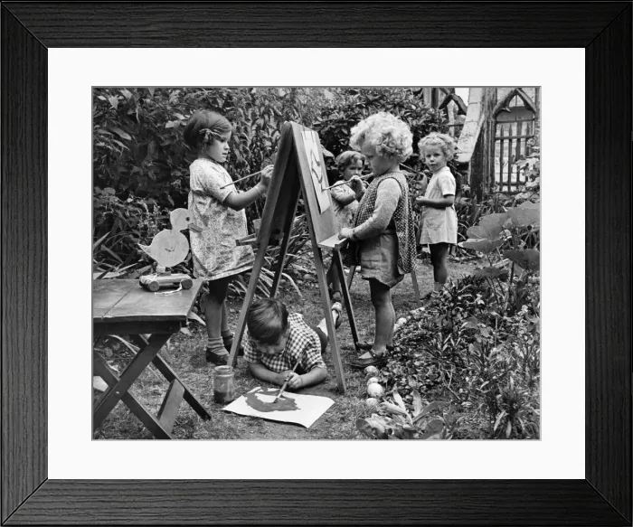 Framed Print : War time nursery in Gloucester Cathedral Cloisters. Quite a romantic spot