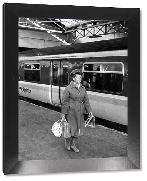 Jean Alexander, Hilda Ogden of Coronation St, commutes between her home town of Southport