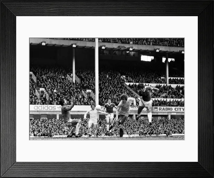 Framed Print : English League Division One match at Goodion Park. Everton 2 v Leeds United 0 Framed Print : English League Division One match at Goodion Park. Everton 2 v Leeds United 0