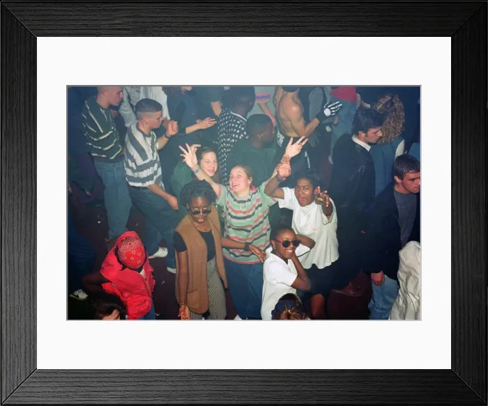 Framed Print : Rave under way at the Astoria in London. Pictures taken: 31st October 1993