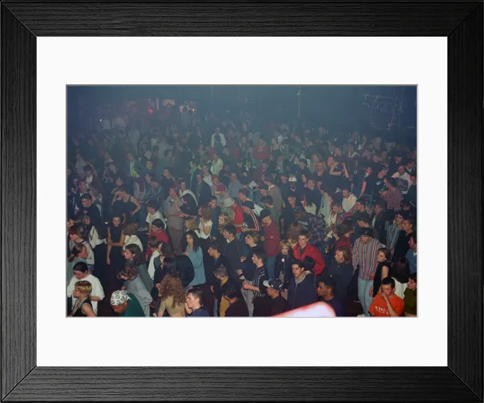Framed Print : Rave under way at the Astoria in London. Pictures taken: 31st October 1993 Framed Print : Rave under way at the Astoria in London. Pictures taken: 31st October 1993