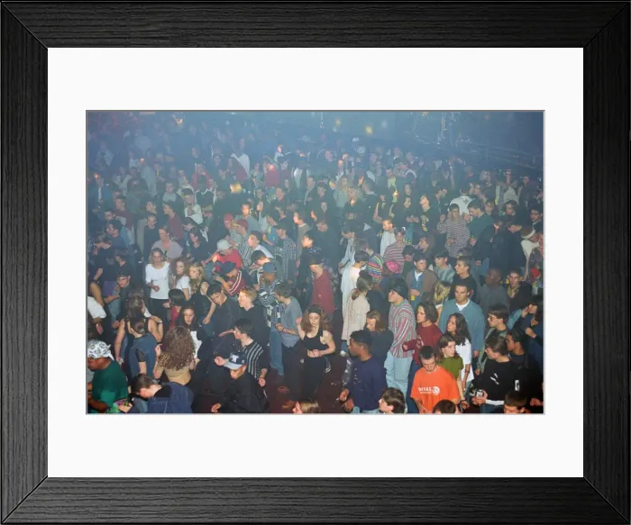 Framed Print : Rave under way at the Astoria in London. Pictures taken: 31st October 1993 Framed Print : Rave under way at the Astoria in London. Pictures taken: 31st October 1993