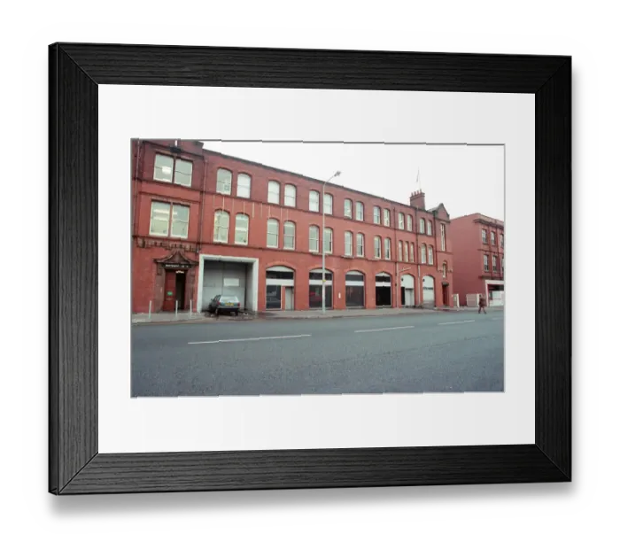 Framed Print : Site of the famous Hacienda night club and music venue in Whitworth Street West