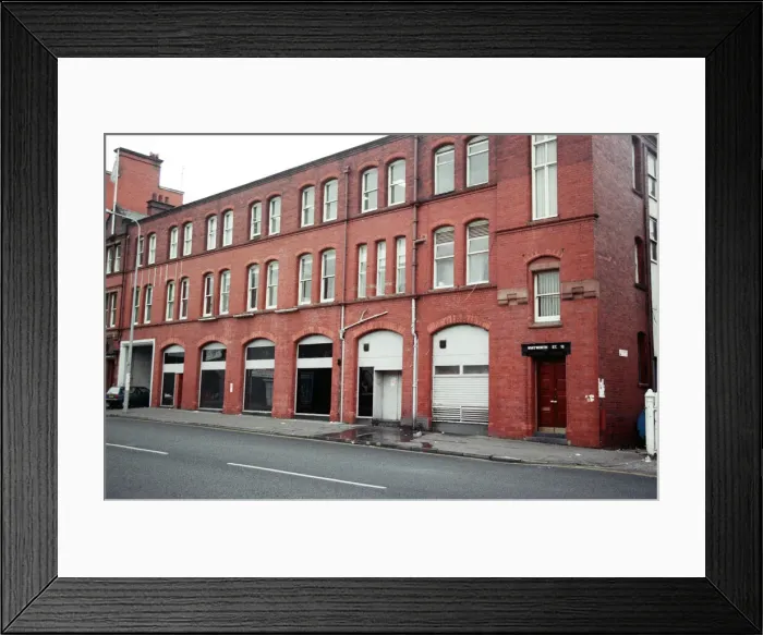 Framed Print : Site of the famous Hacienda night club and music venue in Whitworth Street West Framed Print : Site of the famous Hacienda night club and music venue in Whitworth Street West