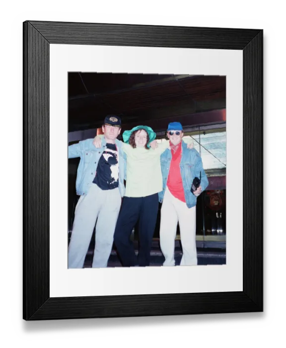 Framed Print : Acid House music fans gather at the Hummingbird night club in Birmingham