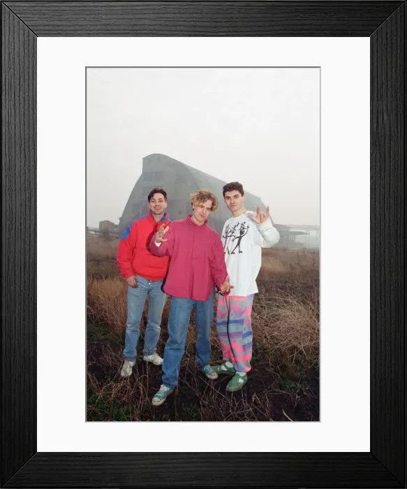 Framed Print : Acid House music fans gather for a party. 10th November 1988
